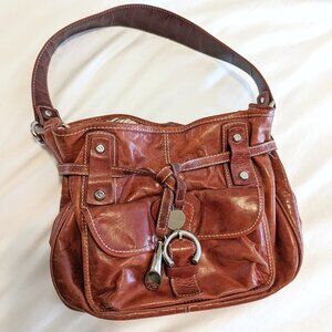 Francesco Biasia Brown Leather Handbag